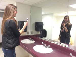 bathroom selfie